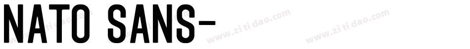 nato sans字体转换